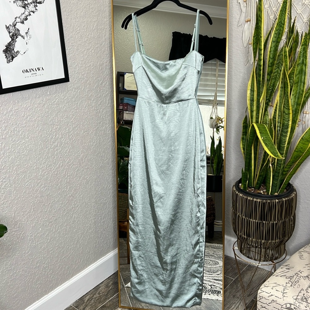 HOUSE OF CB 'Costanza' Light Jade Maxi Dress NWOT - Picture 7 of 12
